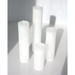 DEKOCANDLE Bougies Bougie Blanche D5,7x20cm -Bougeoirs Soldes Magasin bougie blanche d5 7x20cm 2
