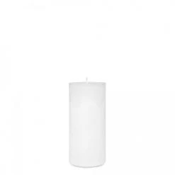 DEKOCANDLE Bougies Bougie Blanche D7x15cm