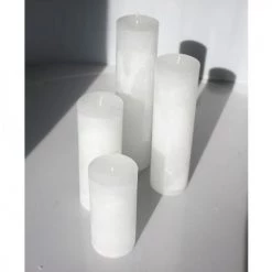 DEKOCANDLE Bougies Bougie Blanche D7x20cm -Bougeoirs Soldes Magasin bougie blanche d7x20cm 2