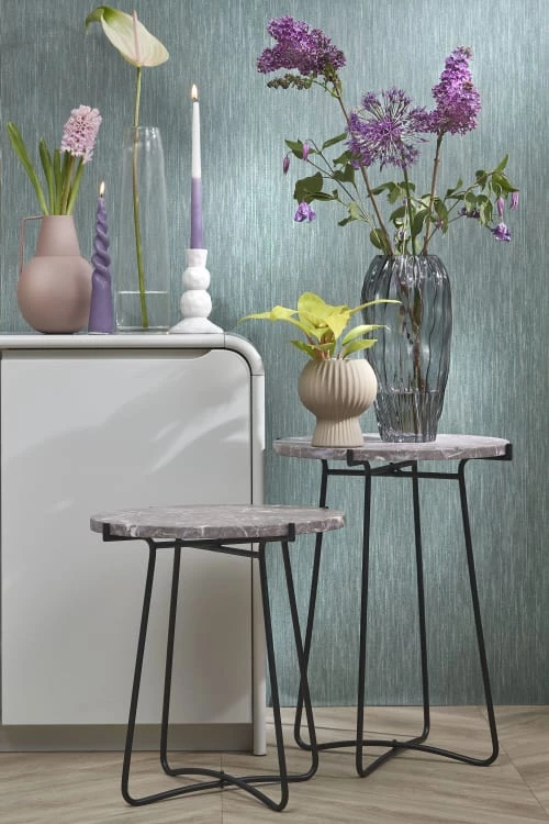 Mica Decorations Bougies Bougie Conique Torsadée En Couleur Lilas H25 4 Mica Decorations Bougies Bougie Conique Torsadée En Couleur Lilas H25 – Image 2