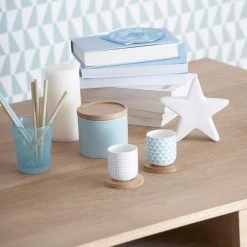 Maisons Du Monde Bougies Bougie Cylindrique Blanche H 15 Cm - Lot De 2 -Bougeoirs Soldes Magasin bougie cylindrique blanche h 15 cm 1000 4 34 115162 4