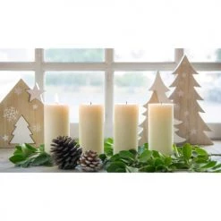 Maisons Du Monde Bougies Bougie Cylindrique Blanche H 15 Cm - Lot De 2 -Bougeoirs Soldes Magasin bougie cylindrique blanche h 15 cm 1000 4 34 115162 5