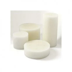 DEKOCANDLE Bougies Bougie D'intérieur Blanche 3 Mèches D15x14cm -Bougeoirs Soldes Magasin bougie d interieur blanche 3 meches d15x14cm 2