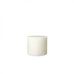 DEKOCANDLE Bougies Bougie D'intérieur Blanche 3 Mèches D15x14cm