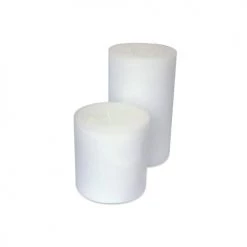 DEKOCANDLE Bougies Bougie D'intérieur Blanche 5 Mèches D23x40cm -Bougeoirs Soldes Magasin bougie d interieur blanche 5 meches d23x40cm 1
