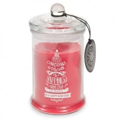 Maisons Du Monde Décorations à Poser De Noël Bougie De Noël Bonbonnière Rouge En Verre