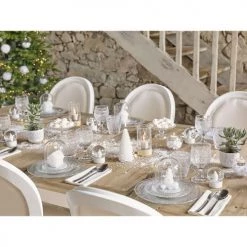 Maisons Du Monde Décorations Lumineuses De Noël Bougie De Noël Sapin Blanche -Bougeoirs Soldes Magasin bougie de noel sapin blanche 1000 10 5 136945 4