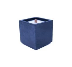 Junny Bougies Bougie En Béton Coloré Vert Fleur De Coton -Bougeoirs Soldes Magasin bougie en beton colore anthracite fleur de coton