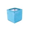 Junny Bougies Bougie En Béton Coloré Turquoise Fleur Oranger -Bougeoirs Soldes Magasin bougie en beton colore turquoise fleur oranger 2