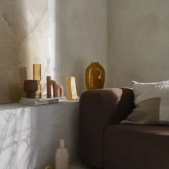 Broste Copenhagen Bougies Bougie En Cire Gris -Bougeoirs Soldes Magasin bougie en cire gris 2