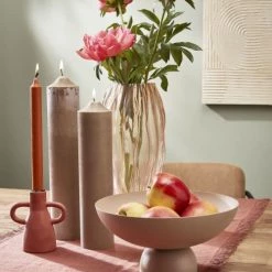 Mica Decorations Bougies Bougie En Stéarine Beige H30 -Bougeoirs Soldes Magasin bougie en stearine beige h30 3