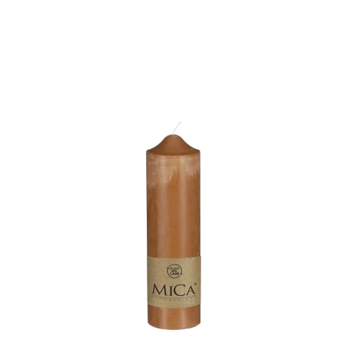 Mica Decorations Bougies Bougie En Stéarine Brun Clair H25 3 Mica Decorations Bougies Bougie En Stéarine Brun Clair H25