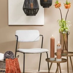 Mica Decorations Bougies Bougie En Stéarine Brun Clair H35 -Bougeoirs Soldes Magasin bougie en stearine brun clair h35 1