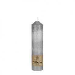 Mica Decorations Bougies Bougie En Stéarine Gris H30
