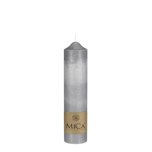 Mica Decorations Bougies Bougie En Stéarine Gris H30 3 Mica Decorations Bougies Bougie En Stéarine Gris H30