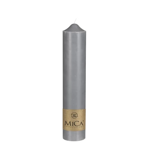 Mica Decorations Bougies Bougie En Stéarine Gris H35 3 Mica Decorations Bougies Bougie En Stéarine Gris H35