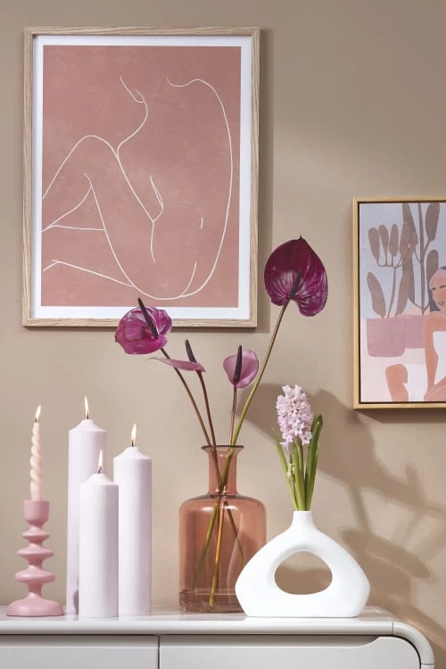 Mica Decorations Bougies Bougie En Stéarine Rose H30 6 Mica Decorations Bougies Bougie En Stéarine Rose H30 – Image 4