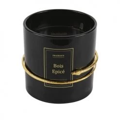 Maisons Du Monde Bougies Bougie En Verre Et Serpent En Métal Doré