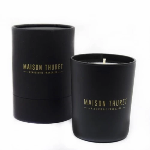 Maison Thuret Bougies Bougie En Verre Noir Mat 9 Cm 5 Maison Thuret Bougies Bougie En Verre Noir Mat 9 Cm – Image 3