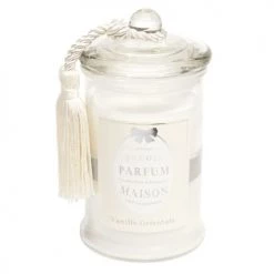 Maisons Du Monde Bougies Bougie En Verre Parfum Vanille Blanche H15, 265g