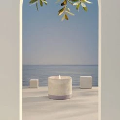 Bougies La Française Bougies Bougie Extérieur Pot Béton 180g Lavande Citronnelle -Bougeoirs Soldes Magasin bougie exterieur pot beton 180g lavande citronnelle 2