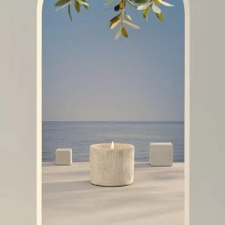 Bougies La Française Bougies Bougie Extérieur Pot Béton 30h Citronnelle -Bougeoirs Soldes Magasin bougie exterieur pot beton 30h citronnelle 2