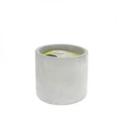 Bougies La Française Bougies Bougie Extérieur Pot Béton 30h Citronnelle