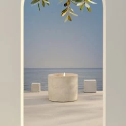 Bougies La Française Bougies Bougie Extérieur Pot Béton 60h Citronnelle -Bougeoirs Soldes Magasin bougie exterieur pot beton 60h citronnelle 2