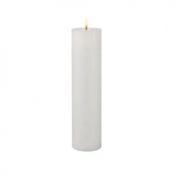 Sirius Bougies Bougie LED En Cire Naturelle Blanc Lot De 2