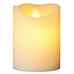 Sirius Bougies Bougie LED Vrai Cire Vacillante 7x10cm Lot 2 Télécommandable