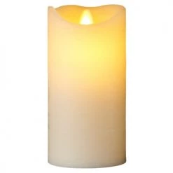 Sirius Bougies Bougie Lumineuse LED Vraie Cire Vacillante 7x15 Cm Lot De 2