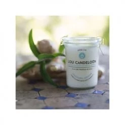 Lou Candeloun Bougies Bougie Naturelle Parfumée Gingembre Et Verveine -Bougeoirs Soldes Magasin bougie naturelle parfumee gingembre et verveine 1