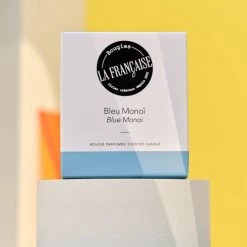 Bougies La Française Bougies Bougie Parfumée 40h Bleu Monoï -Bougeoirs Soldes Magasin bougie parfumee 40h bleu monoi 4