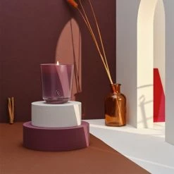Bougies La Française Bougies Bougie Parfumée 40h Mauve Figue -Bougeoirs Soldes Magasin bougie parfumee 40h mauve figue 2