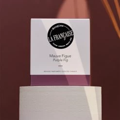 Bougies La Française Bougies Bougie Parfumée 40h Mauve Figue -Bougeoirs Soldes Magasin bougie parfumee 40h mauve figue 4