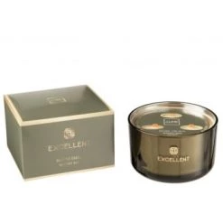 LANADECO Bougies Bougie Parfumée Siberia Fir Noire 40h -Bougeoirs Soldes Magasin bougie parfumee bergamote wood vert 40h
