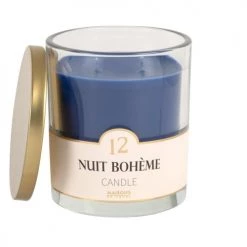 Maisons Du Monde Bougies Bougie Parfumée Bleue En Verre H11, 400g -Bougeoirs Soldes Magasin bougie parfumee bleue en verre h11 400g 1000 3 1 221360 2