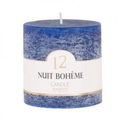 Maisons Du Monde Bougies Bougie Parfumée Bleue H7, 230g - Lot De 2