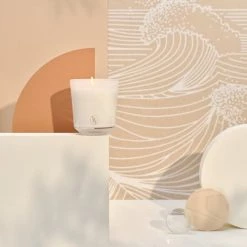 Bougies La Française Bougies Bougie Parfumée Cire Végétale 40h La Mer -Bougeoirs Soldes Magasin bougie parfumee cire vegetale 40h la mer 2