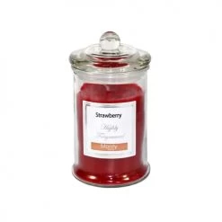 Wadiga Bougies Bougie Parfumée Dans Pot En Verre Fraise 7,5x14cm