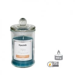 Wadiga Bougies Bougie Parfumée Dans Pot En Verre Jacinthe 9,5x17cm -Bougeoirs Soldes Magasin bougie parfumee dans pot en verre jacinthe 9 5x17cm 2