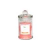 Wadiga Bougies Bougie Parfumée Dans Pot En Verre Rose 6x11cm -Bougeoirs Soldes Magasin bougie parfumee dans pot en verre rose 6x11cm