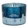Maisons Du Monde Décorations Lumineuses De Noël Bougie Parfumée Deux Mèches En Verre Bleu Et Blanc 170g -Bougeoirs Soldes Magasin bougie parfumee deux meches en verre bleu et blanc 170g 1000 10 29 228932 1
