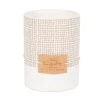 Maisons Du Monde Décorations à Poser De Noël Bougie Parfumée En Céramique Blanche, Grise Et Ivoire 350g -Bougeoirs Soldes Magasin bougie parfumee en ceramique blanche grise et ivoire 350g 1000 7 11 195048 1