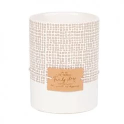 Maisons Du Monde Décorations à Poser De Noël Bougie Parfumée En Céramique Blanche, Grise Et Ivoire 350g