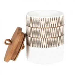 Maisons Du Monde Bougies Bougie Parfumée En Céramique Et Acacia, 300g -Bougeoirs Soldes Magasin bougie parfumee en ceramique et acacia 300g 1000 14 35 208315 2