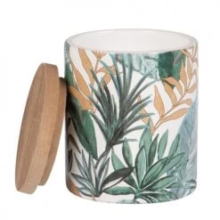 Maisons Du Monde Bougies Bougie Parfumée En Céramique Imprimé Feuilles, 190g -Bougeoirs Soldes Magasin bougie parfumee en ceramique imprime feuilles 190g 1000 8 36 211063 2
