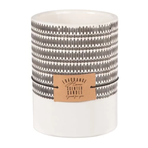 Maisons Du Monde Bougies Bougie Parfumée En Céramique Noire Et Blanche, 450g 3 Maisons Du Monde Bougies Bougie Parfumée En Céramique Noire Et Blanche, 450g
