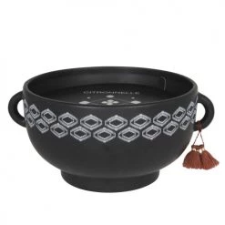 Maisons Du Monde Bougies Bougie Parfumée En Céramique Noire Motifs Graphiques Blancs, 1000g -Bougeoirs Soldes Magasin bougie parfumee en ceramique noire motifs graphiques blancs 1000g 1000 14 28 220198 2