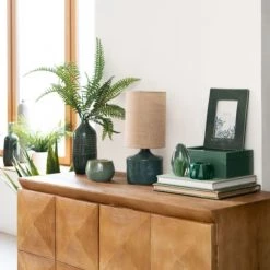 Maisons Du Monde Bougies Bougie Parfumée En Céramique Verte -Bougeoirs Soldes Magasin bougie parfumee en ceramique verte 1000 11 18 211168 3